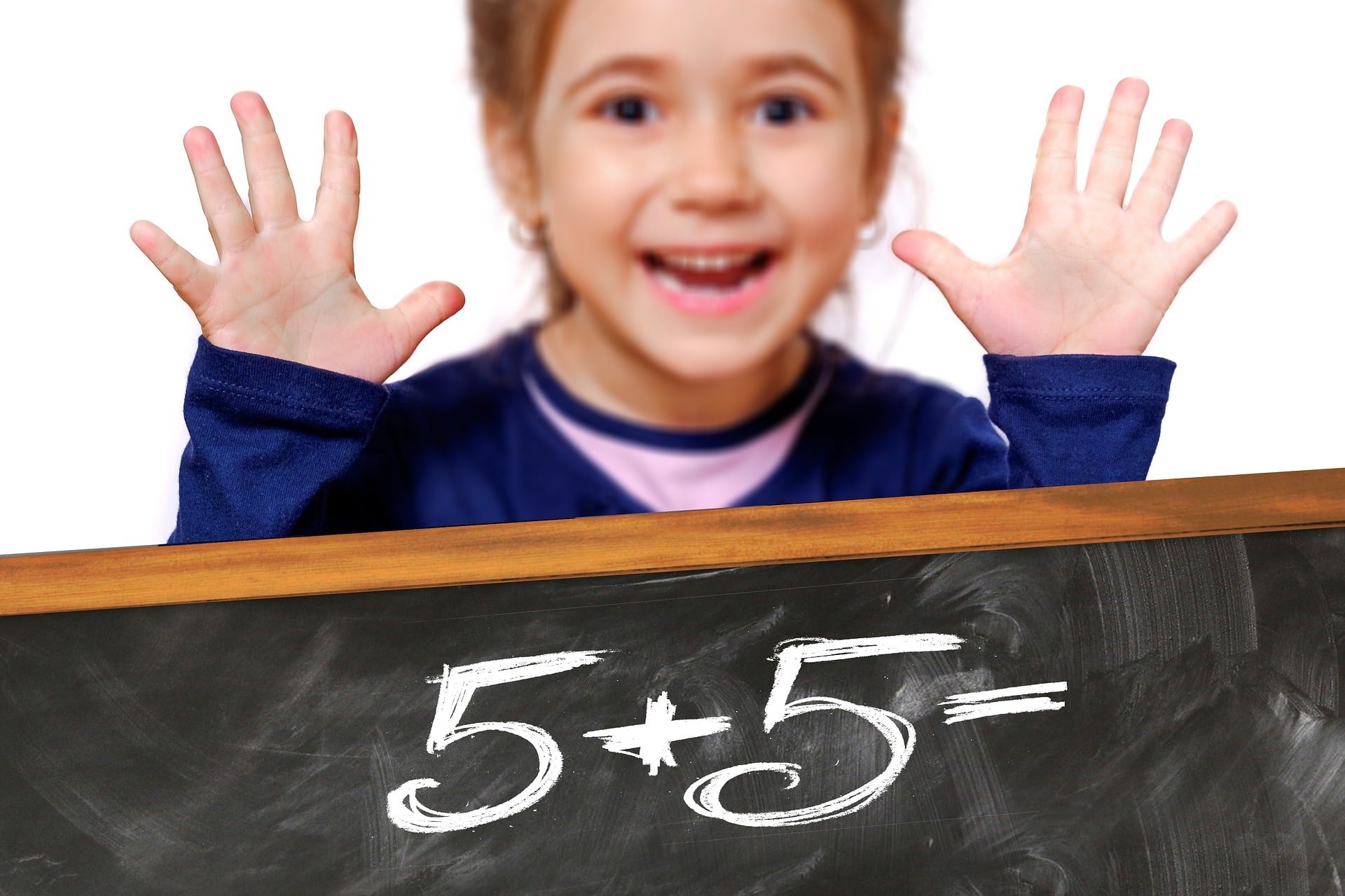 Child and a chalkboard