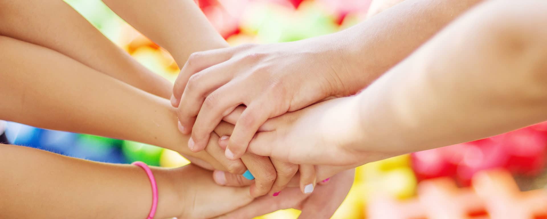 many hands in grip