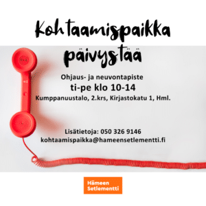 kohtaamispaikan kuvallinen mainos