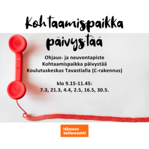 Tavastiassa kohtaamispaikan kuvallinen mainos