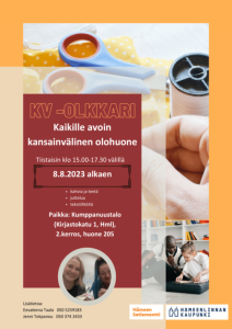 mainos kuva jossa tietoa KV-olkarista